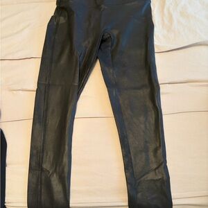 Spanx Black Faux Leather Leggings